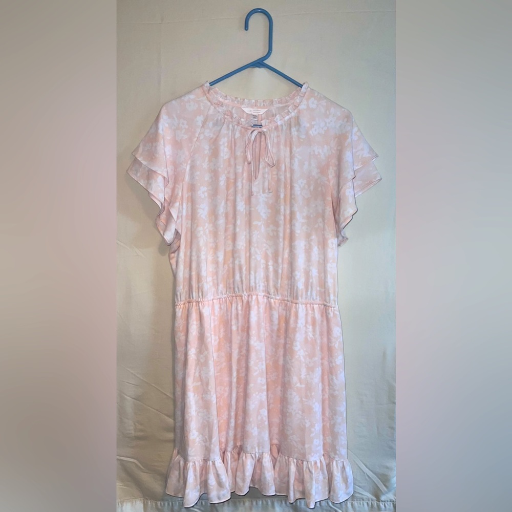 Lauren Conrad Ruffled Sleeve Fit & Flare Floral Mini Dress